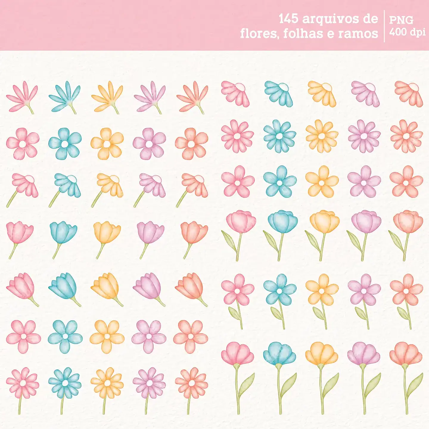 Kit Digital Flores - Daiane Barbosa 7