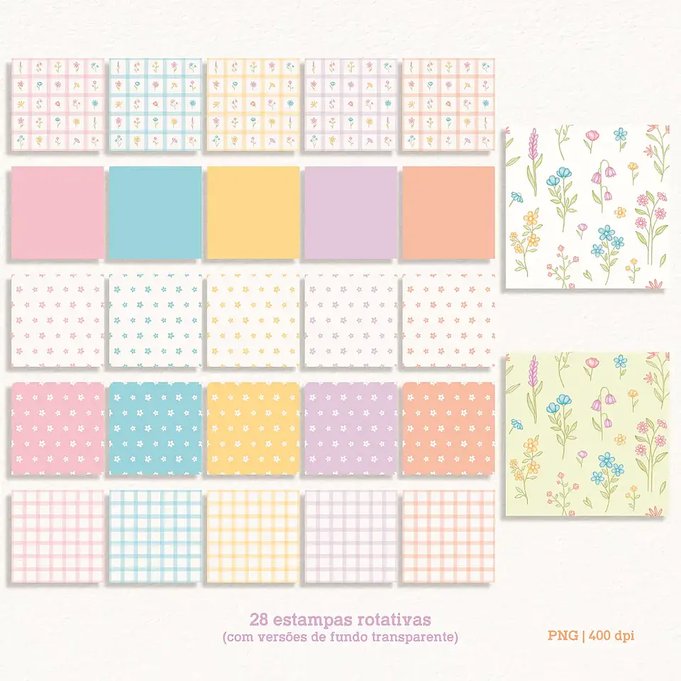 Kit Digital Flores - Daiane Barbosa 8