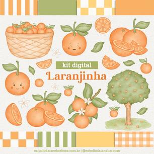 Kit Digital Laranjinha - Daiane Barbosa