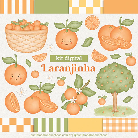 Kit Digital Laranjinha - Daiane Barbosa