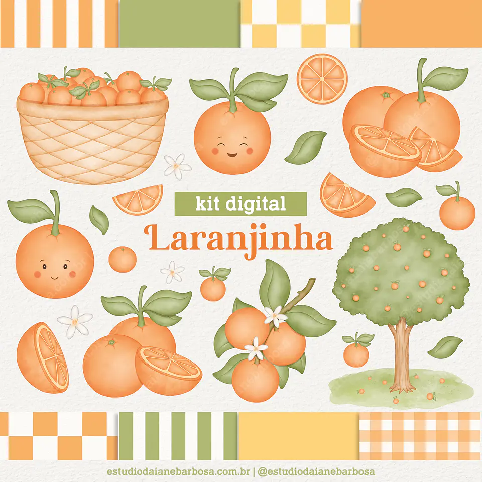 Kit Digital Laranjinha - Daiane Barbosa 1