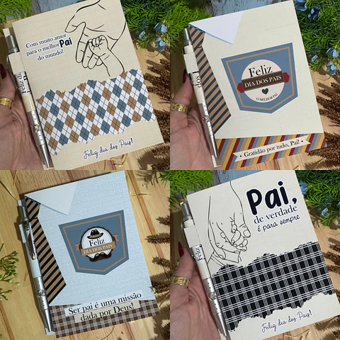 Arquivo Dia dos Pais Capa Bloquinho A6 - GB