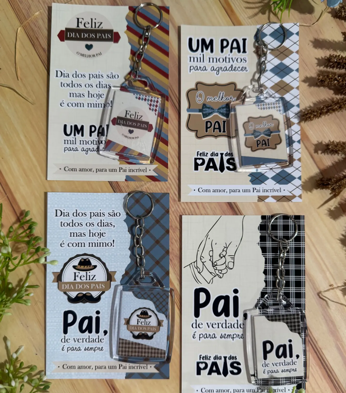 Arquivo Dia dos Pais Card Chaveiro 3x4 cm - GB 1