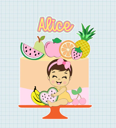 Arquivo de Corte Topo Frutinha Baby