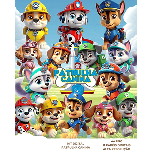 Kit Digital Patrulha Canina - Que Fofura Criativos