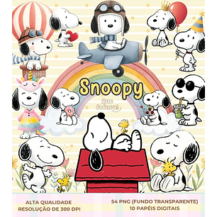 Kit Digital Snoopy- Que Fofura Criativos