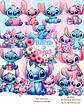 Kit Digital Stitch e Angel - Que Fofura Criativos - Thumbnail 1