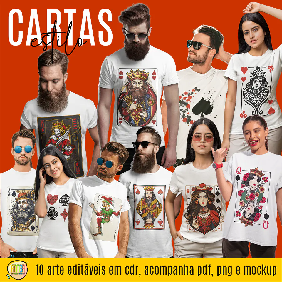 Arquivo Camisas Cartas de Baralho - Ana Melim 1
