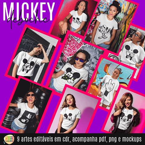 Arquivo Camisas Mickey Debochado - Ana Melim