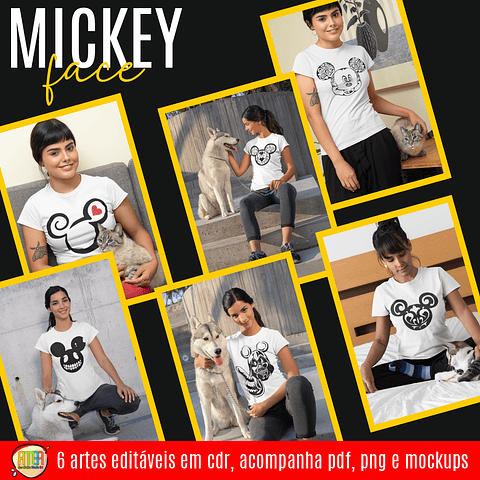 Arquivo Camisas Mickey Faces - Ana Melim