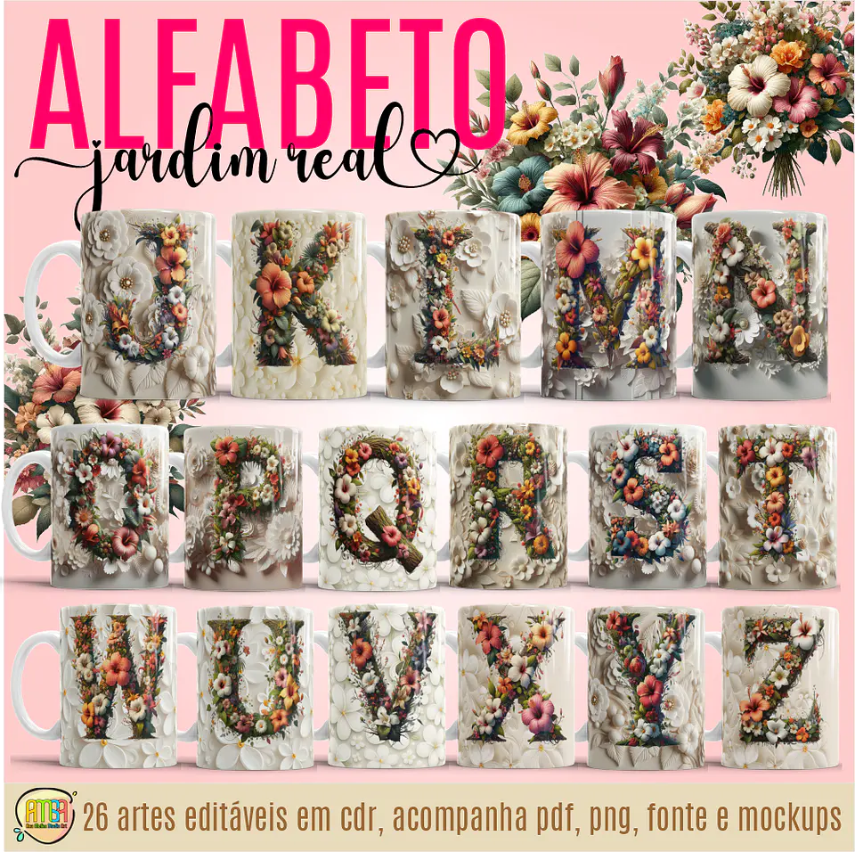 Arquivo Canecas Alfabeto Floral - Ana Melim 1