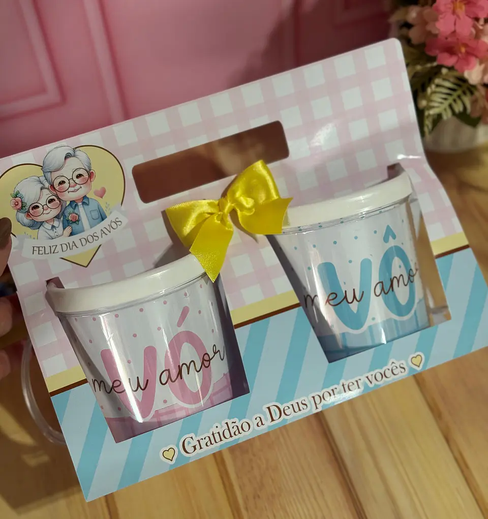 Arquivo Dia dos Avós Caixa Caneca Acrílica - Arquivos GB 1
