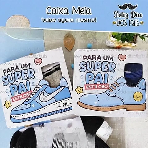 Arquivo Dia dos Pais Caixa Meia - Art Ideia