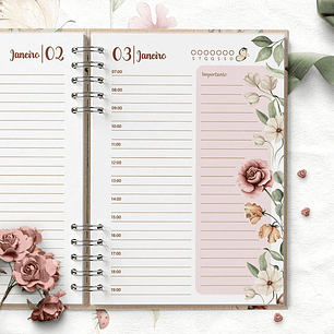 Arquivo Combo Agendas Floral Romântico - Bicho Papel