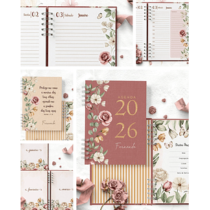Arquivo Combo Agendas Floral Romântico - Bicho Papel