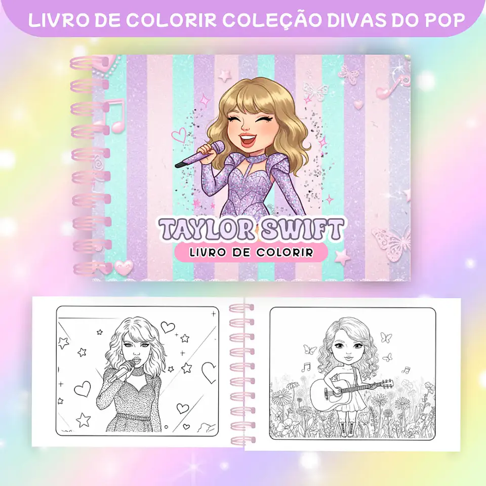 Arquivo Livro de Colorir Divas do Pop Teen - Caramelo Design 2