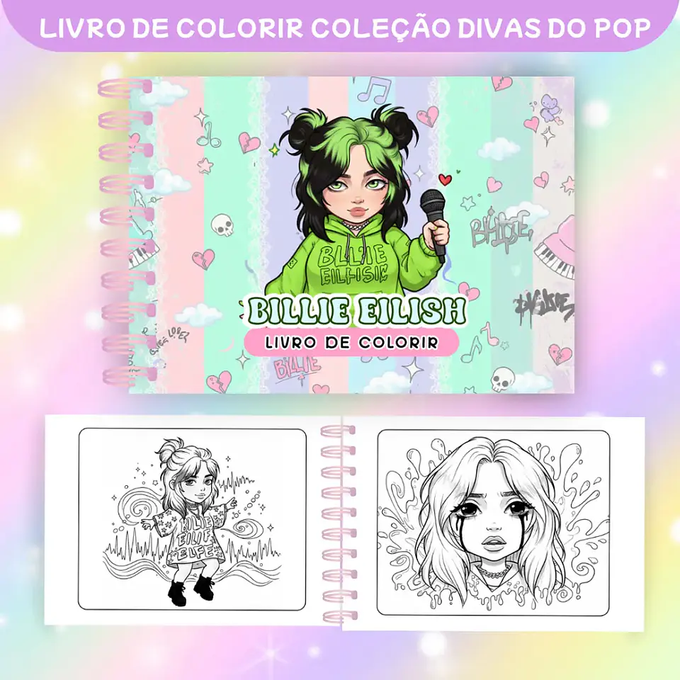 Arquivo Livro de Colorir Divas do Pop Teen - Caramelo Design 6