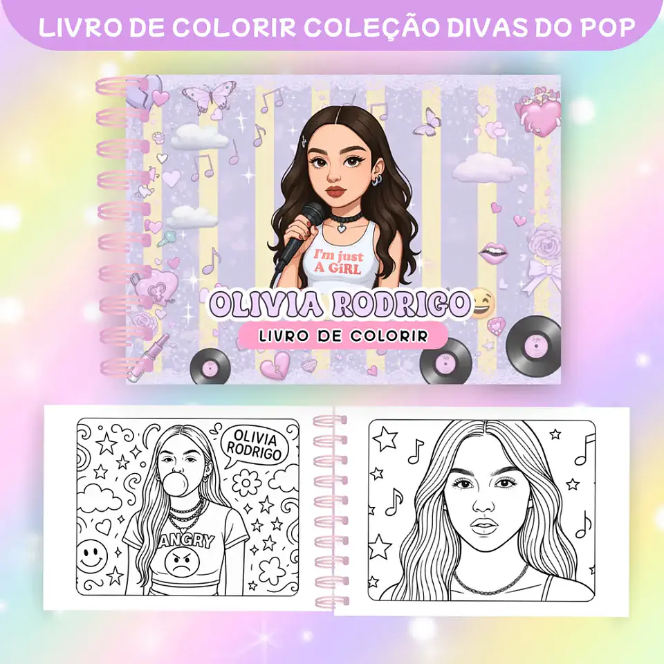 Arquivo Livro de Colorir Divas do Pop Teen - Caramelo Design 7