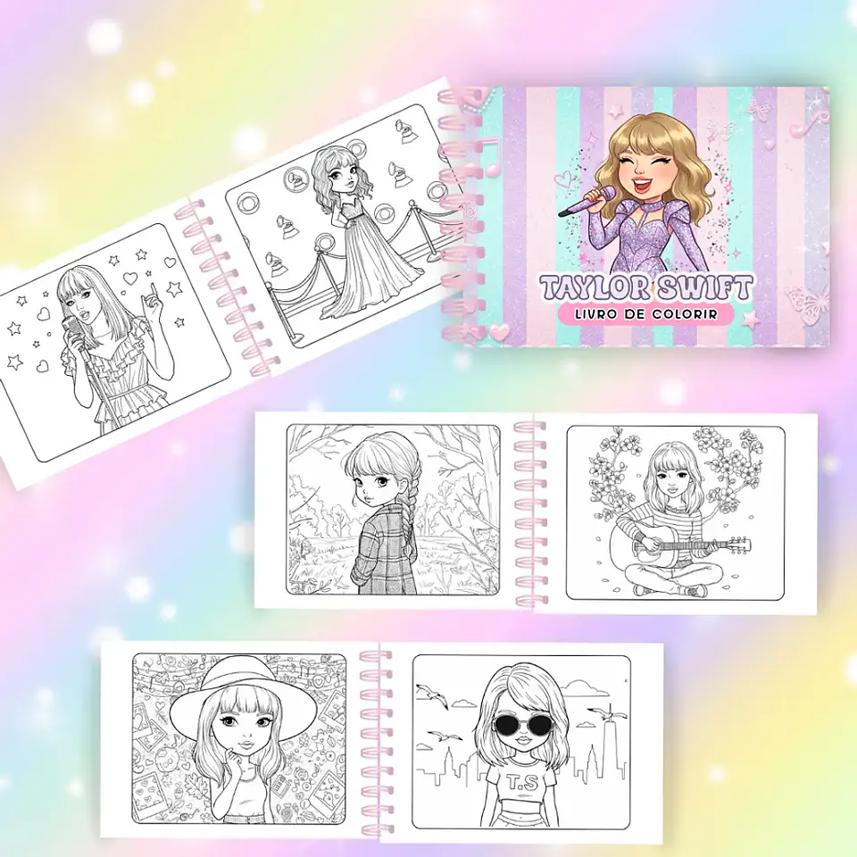 Arquivo Livro de Colorir Divas do Pop Teen - Caramelo Design 8
