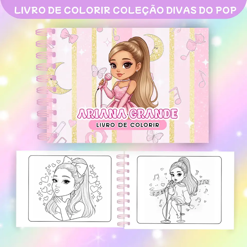 Arquivo Livro de Colorir Divas do Pop Teen - Caramelo Design 9