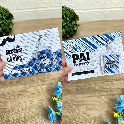 Arquivo Dia dos Pais Card Chaveiro 3x4 - Madi