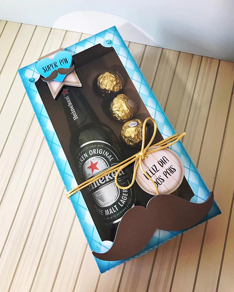 Arquivo de Corte Dia dos Pais Caixa Cerveja e Doces