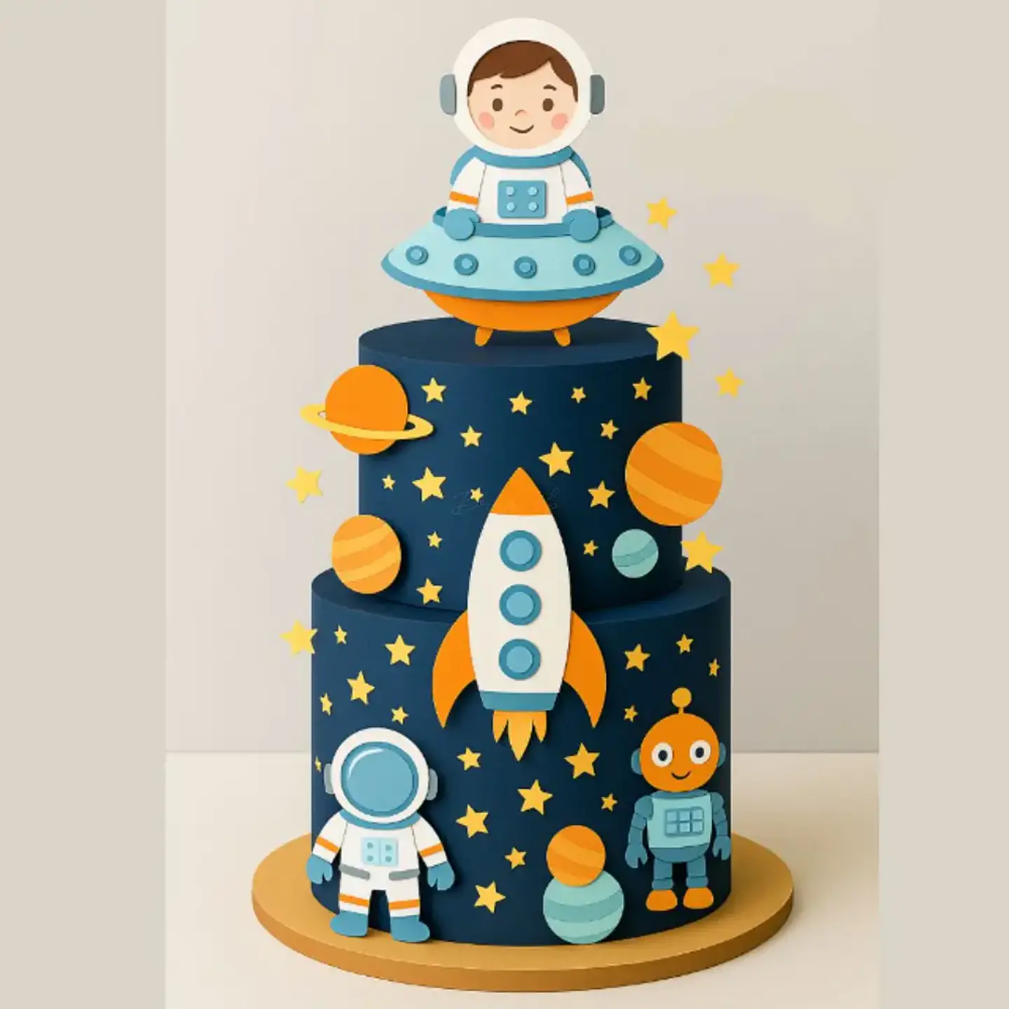 Arquivo Topo de Bolo Astronauta em Camadas 1