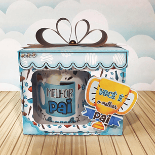 Arquivo de Corte Dia dos Pais Caixa para Caneca