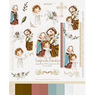 Kit Digital Sagrada Família 2024 | Carinas Paper