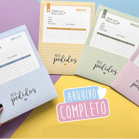 Arquivo Bloquinho de Pedidos Empresa - Tudo Pra Papelaria