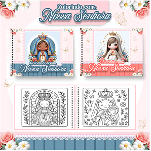 Arquivo livro de colorir Nossa Senhora - PAMELLA
