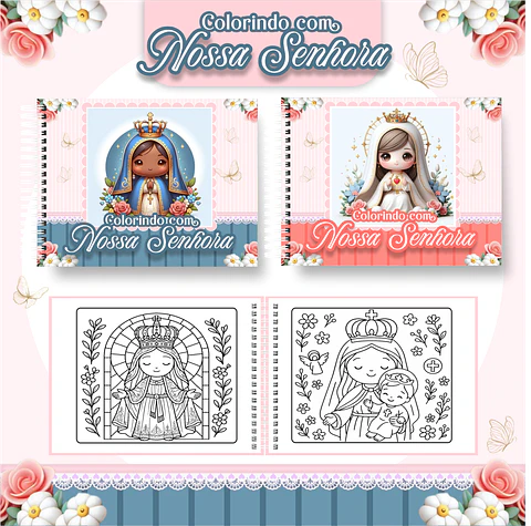 Arquivo livro de colorir Nossa Senhora - PAMELLA