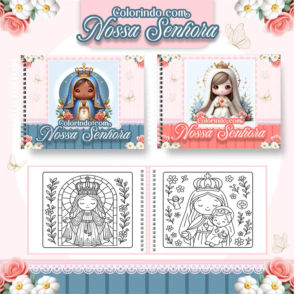 Arquivo livro de colorir Nossa Senhora - PAMELLA 1