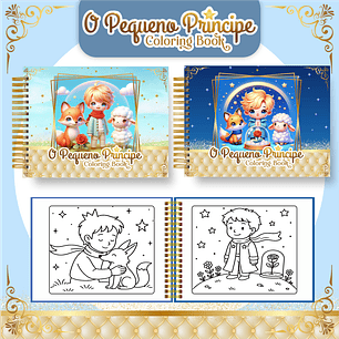 Arquivo livro de colorir Pequeno Príncipe - PAMELLA