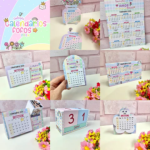 Arquivo Calendários Fofos 2026 - Madi