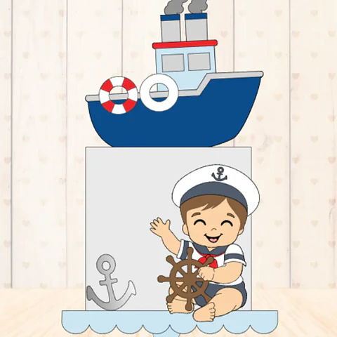 Arquivo Topo de Bolo Baby Marinheiro