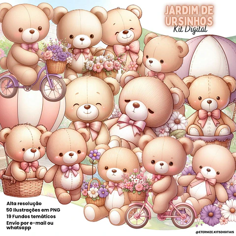 Kit Digital Jardim de Ursinhos - Eternize