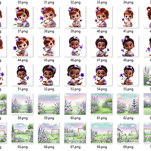 Kit Digital Violeta com Mascotes - Eternize