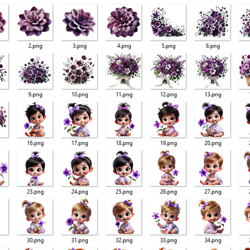 Kit Digital Violeta com Mascotes - Eternize 3