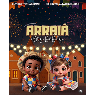 Kit Digital Arraiá dos Bebês - MK