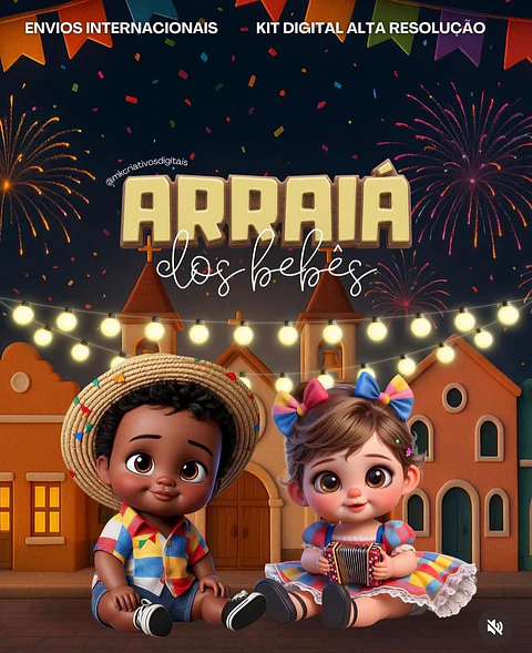 Kit Digital Arraiá dos Bebês - MK