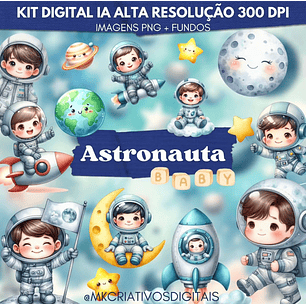 Kit Digital Astronauta Baby - MK