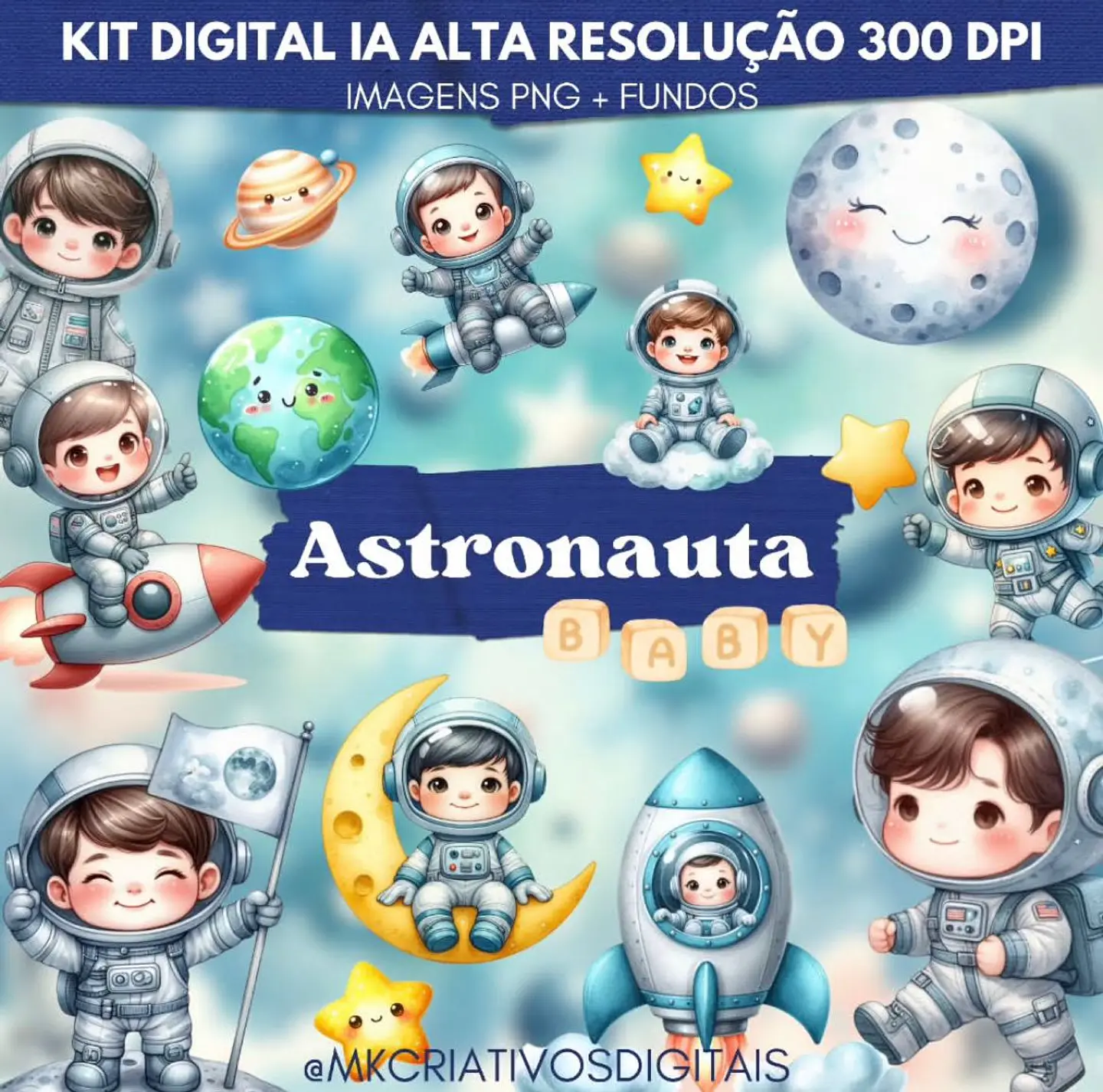 Kit Digital Astronauta Baby - MK 1