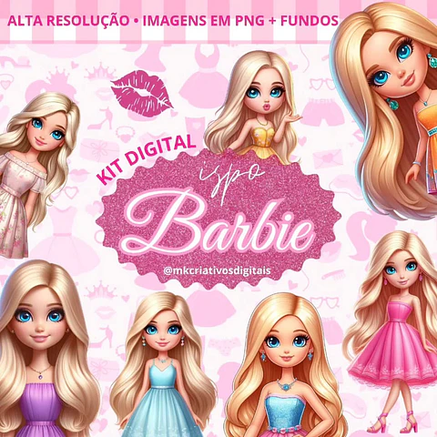 Kit Digital Barbie Inspiração - MK
