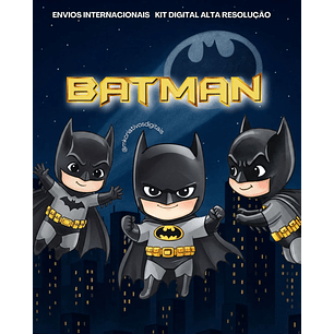 Kit Digital Batman Aquarela - MK