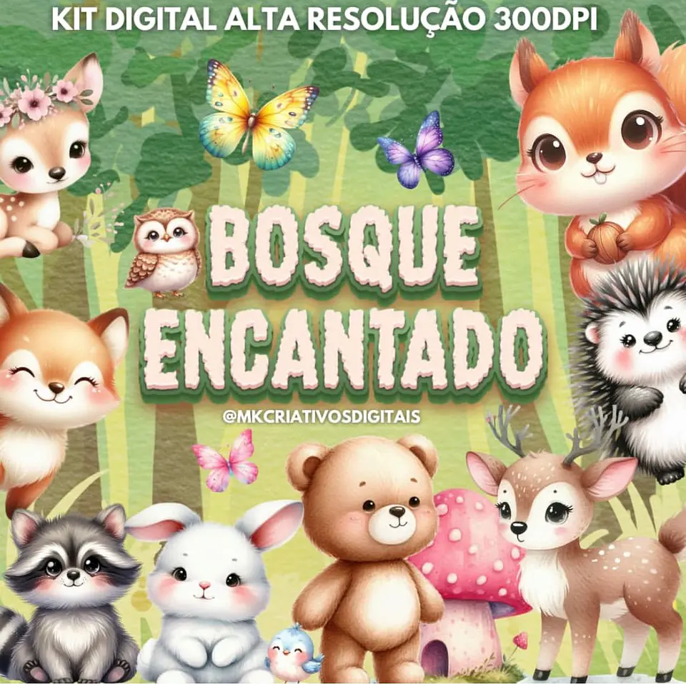 Kit Digital Bosque Encantado - MK 1