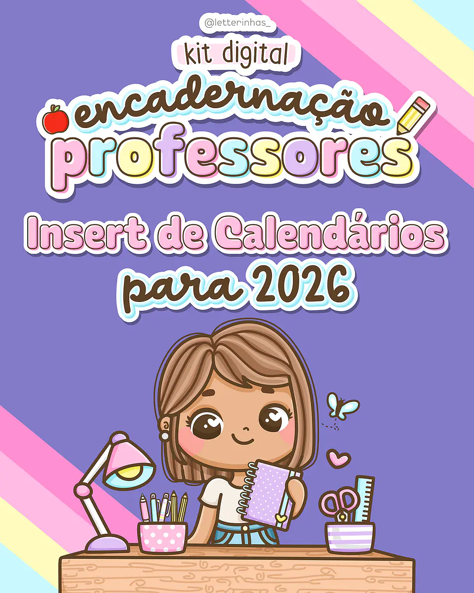 Arquivo Insert de Calendários Professores 2026 - Letterinhas 1