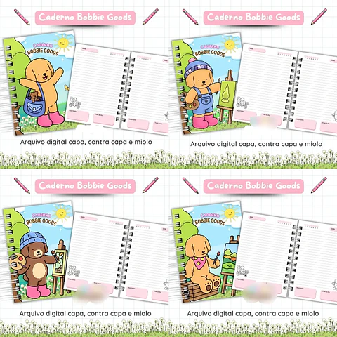 Arquivo Combo Caderno Bobbie Goods 1 - Van Criações