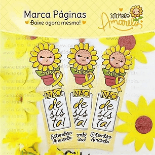 Arquivo Setembro Amarelo Marca Páginas - Art Ideia