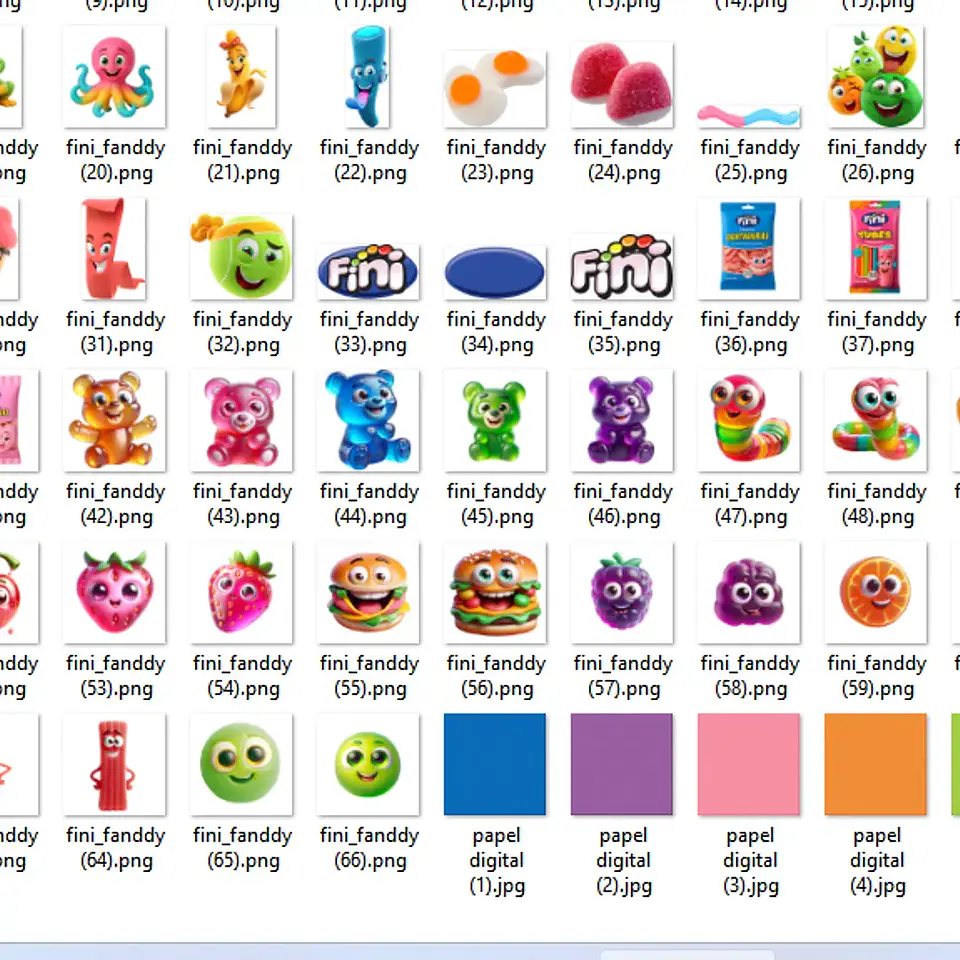 Kit Digital Doces Fini 3D - Fanddy 2